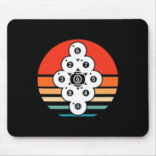 Billard Pool Snooker Billiard Player 9 Ball Retter Mousepad