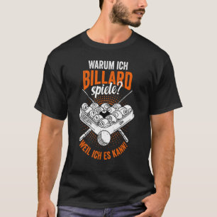 Billard Pool Snooker Billiard Player Player Player T-Shirt