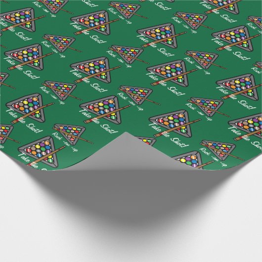 Billard/Pool-Spiel Geschenkpapier (Ecke)