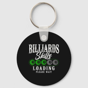 Billard Pool Spieler Ball 8 Ball Vintage Billard Schlüsselanhänger