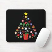 Billard Pool Spieler Weihnachtsschmuck Treff Mousepad (Mit Mouse)
