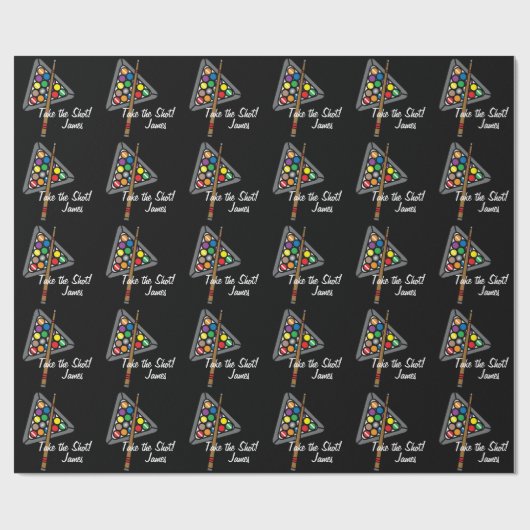 Billard/Pool-Spielpapier Geschenkpapier (Flach)