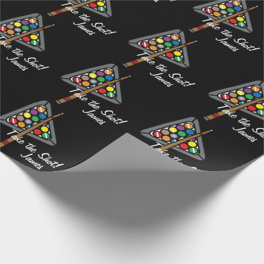Billard/Pool-Spielpapier Geschenkpapier (Ecke)