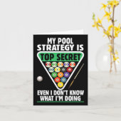 Billard Pool Strategy Snooker Player Karte (Gelbe Blume)