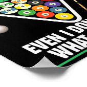 Billard Pool Strategy Snooker Player Poster (Ecke)
