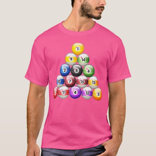 Billard-Pool T-Shirt (Vorderseite)