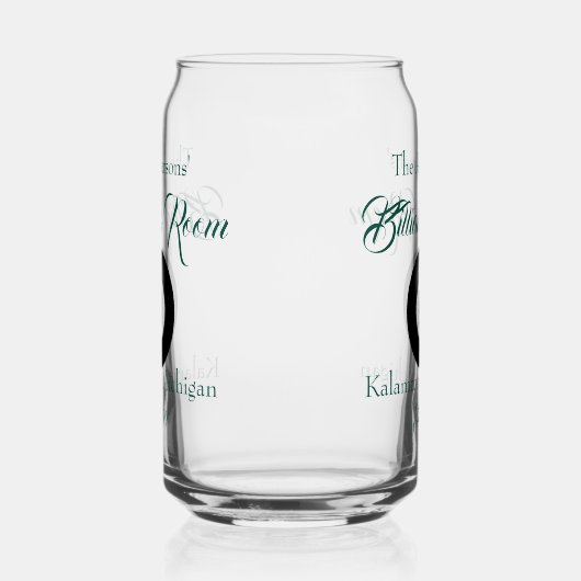 Billard Pool Zimmer 8 Ball Trinkbehälter Beer Dosenglas (Links)