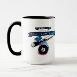 Billard & Poolkaffee Tasse mit Meme, Quot