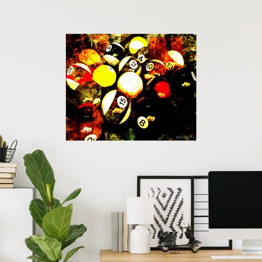 Billard Poster (Heimbüro)