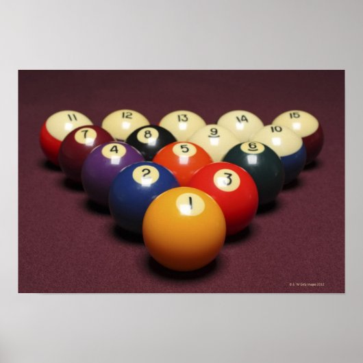 Billard Poster (Vorne)