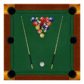 Billard Poster (Vorderseite)