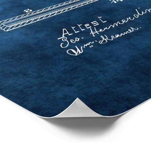 Billard Poster Patent Art Nr. 7 Poolzimmer Dekorat (Ecke)