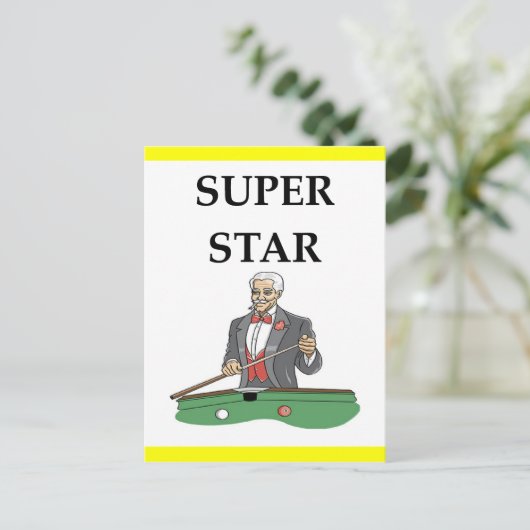 Billard Postkarte (Stehend Vorderseite)