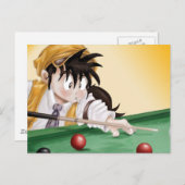 Billard (Postkarte) Postkarte (Vorne/Hinten)