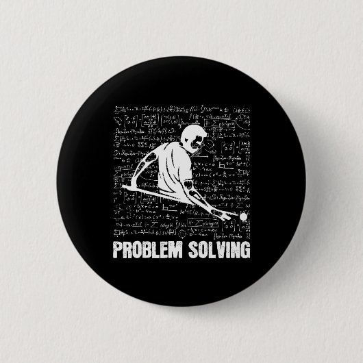 Billard-Problem Lösung für den Sport von Spielern Button (Vorderseite)