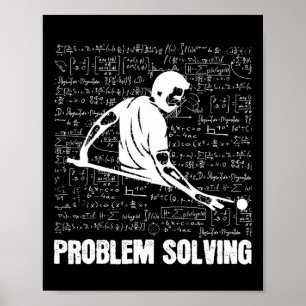 Billard-Problem Lösung für den Sport von Spielern Poster