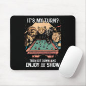 Billard Rack Cue Stick Pool Table Billiard Playa Mousepad (Mit Mouse)