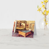 Billard-Raum entgasen vorbei Notecard Karte (Gelbe Blume)