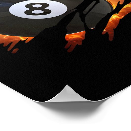 Billard S Men 8 Ll Pool S Pool League Poster (Ecke)