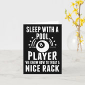 Billard-Schlaf mit Billard-Player und Billard Karte (Gelbe Blume)