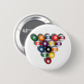 Billard / Schwimmbälle mit Drop Shadow: Button (Vorne & Hinten)