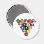 Billard / Schwimmbälle mit Drop Shadow: Magnet (Vorderseite/Rückseite)