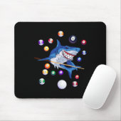 Billard Shark Billiard Player Billard Billardtisch Mousepad (Mit Mouse)