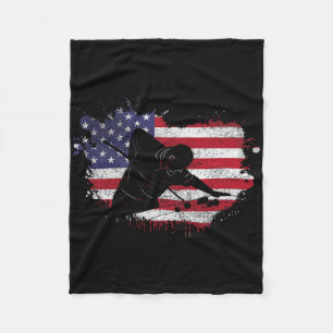 Billard Shirt - American Flag Billiard Playa Fleecedecke