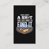 Billard Shooting Pool Player Spaß Visitenkarte (Vorderseite)