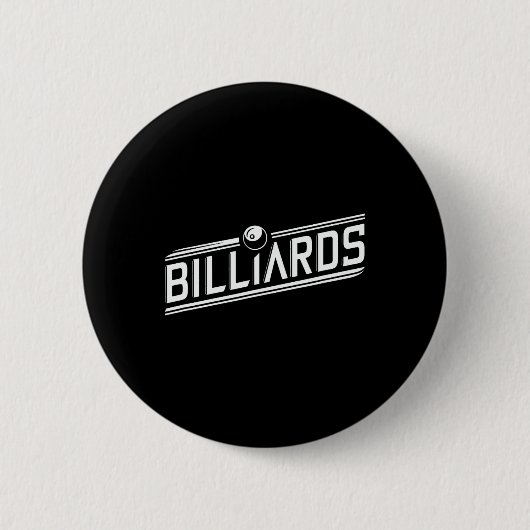 "Billard" - Sleek Angled Design Button (Vorderseite)