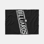 "Billard" - Sleek Angled Design Fleecedecke (Vorderseite (Horizontal))