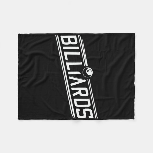 "Billard" - Sleek Angled Design Fleecedecke (Vorderseite (Horizontal))