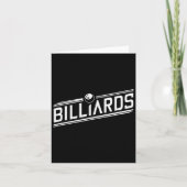 "Billard" - Sleek Angled Design Karte (Vorderseite)