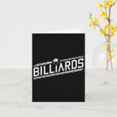 "Billard" - Sleek Angled Design Karte (Gelbe Blume)