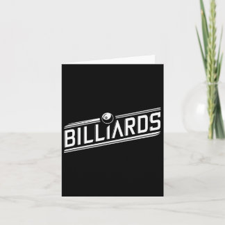 "Billard" - Sleek Angled Design Karte