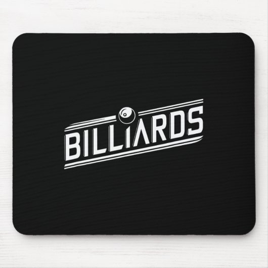 "Billard" - Sleek Angled Design Mousepad (Vorne)