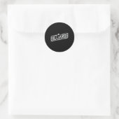 "Billard" - Sleek Angled Design Runder Aufkleber (Tasche)