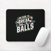 Billard Snooker ist hier, um Ihre Bälle zu durchbr Mousepad (Mit Mouse)