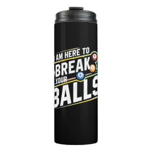 Billard Snooker ist hier, um Ihre Bälle zu durchbr Thermosbecher