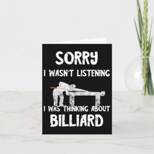 Billard Snooker Player 8 ll Billiard spielen Karte