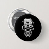 Billard Snooker Player Skull 8 und 9 Button (Vorne & Hinten)