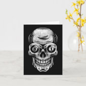 Billard Snooker Player Skull 8 und 9 Karte (Gelbe Blume)
