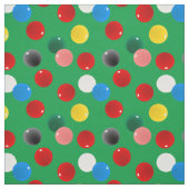 Billard Snooker Pool Balls Muster auf Grün Stoff (Muster)