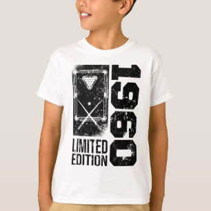 Billard Snooker-Spieler Vintage 1960 Geburtstag Po T-Shirt