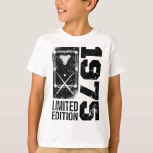 Billard Snooker-Spieler Vintage 1975 Geburtstag Po T-Shirt