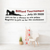 Billard Snooker Turnier Werbebanner Banner (Insitu)