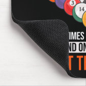 Billard Sprichwort mit Billardtisch für Billard Mousepad (Ecke)