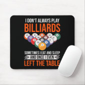 Billard Sprichwort mit Billardtisch für Billard Mousepad (Mit Mouse)
