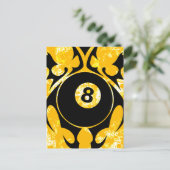 Billard. Stamm. Postkarte (Stehend Vorderseite)