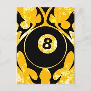 Billard. Stamm. Postkarte